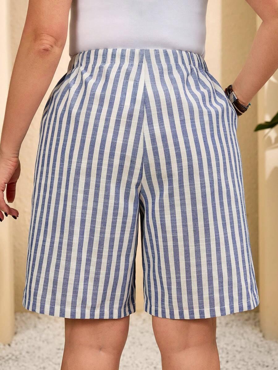 SPODENKI W PASKI CASUAL
