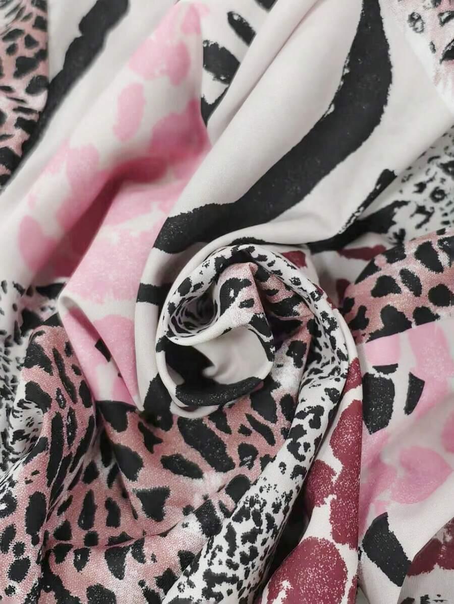 BLUZKA v-neck animal print