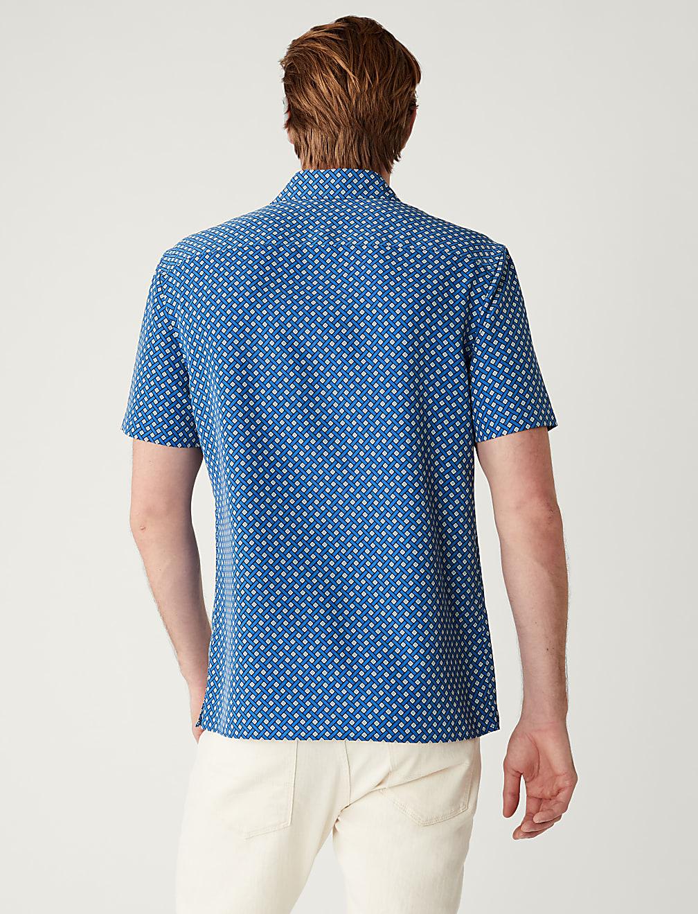 koszula krótki rękaw print T25-6003M-E4