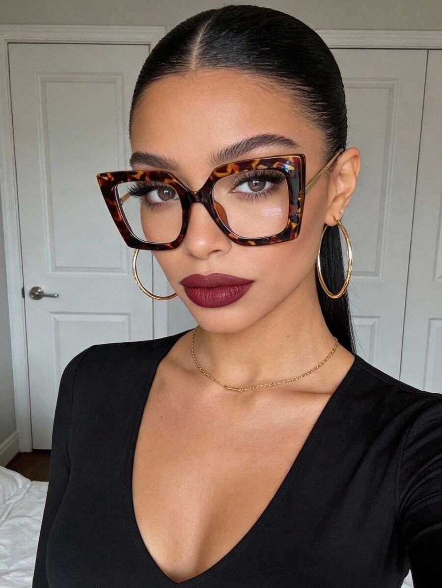 okulary zerówki animal print