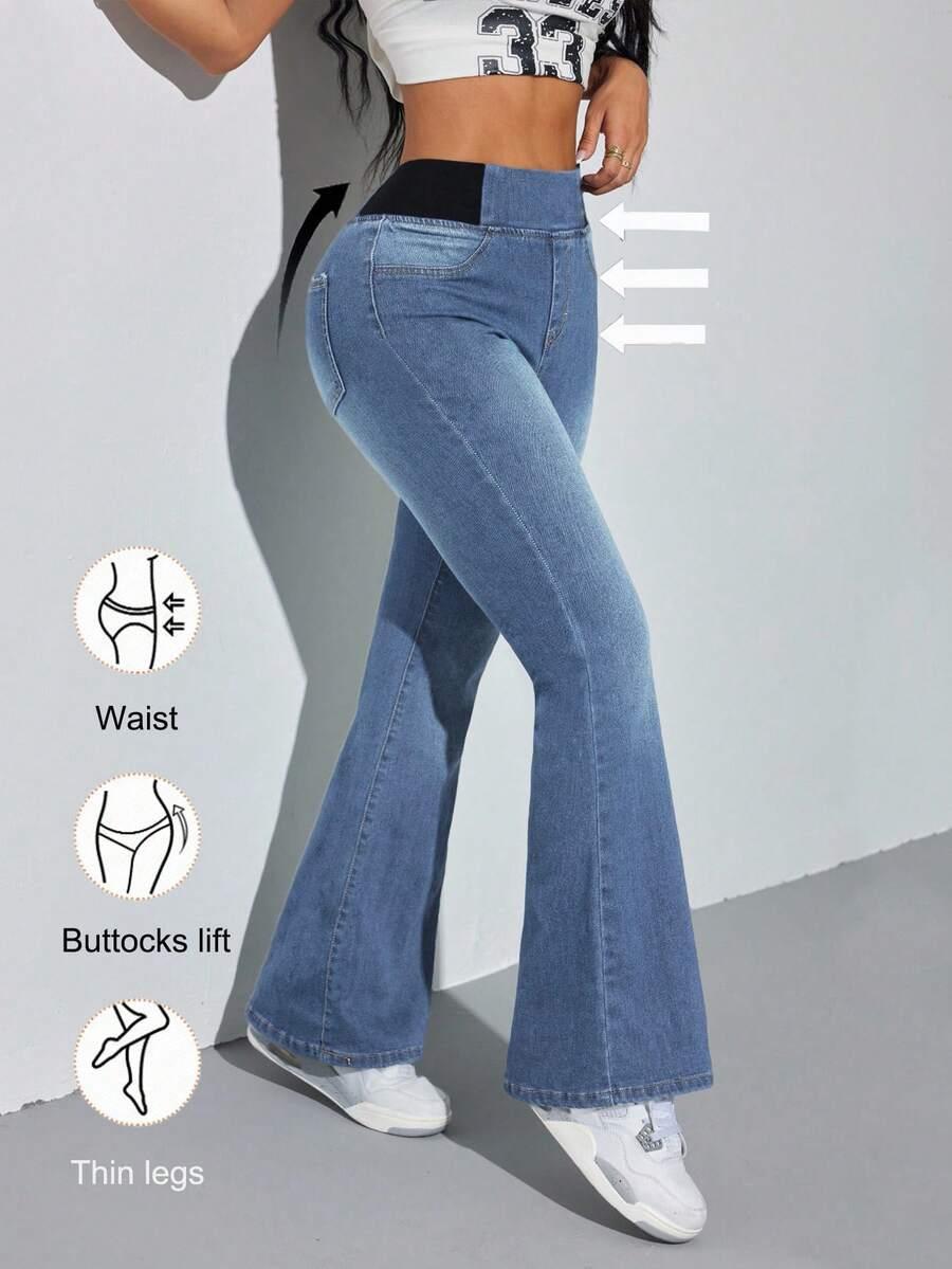 NIEBIESKIE SPODNIE JEANS
