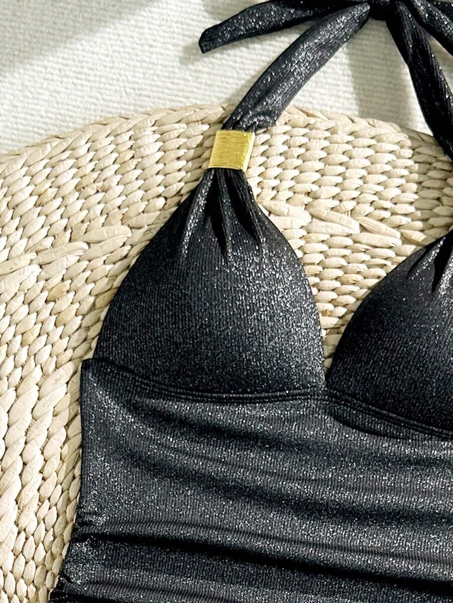 góra od bikini tankini połysk