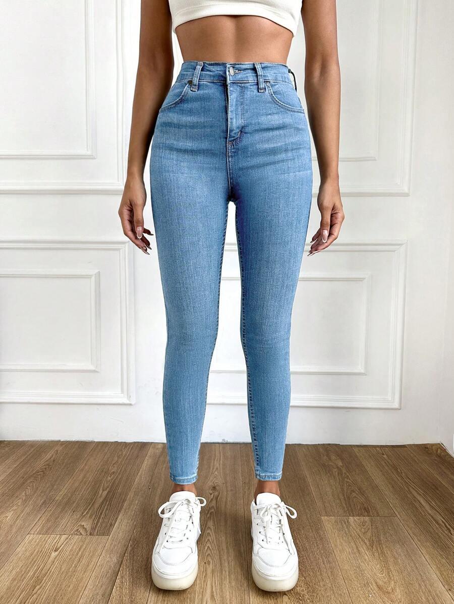 NIEBIESKIE SPODNIE JEANS