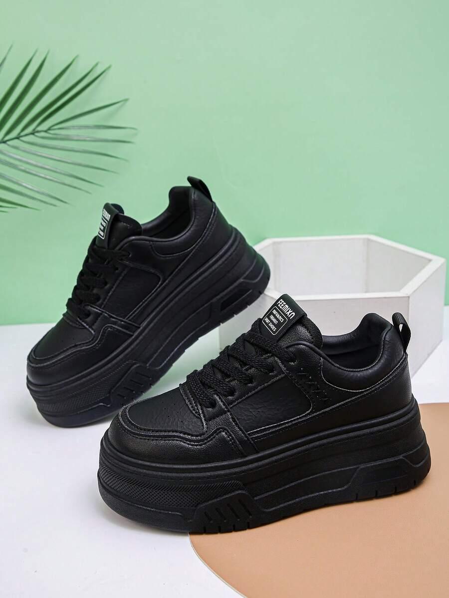 czarne buty sportowe platforma