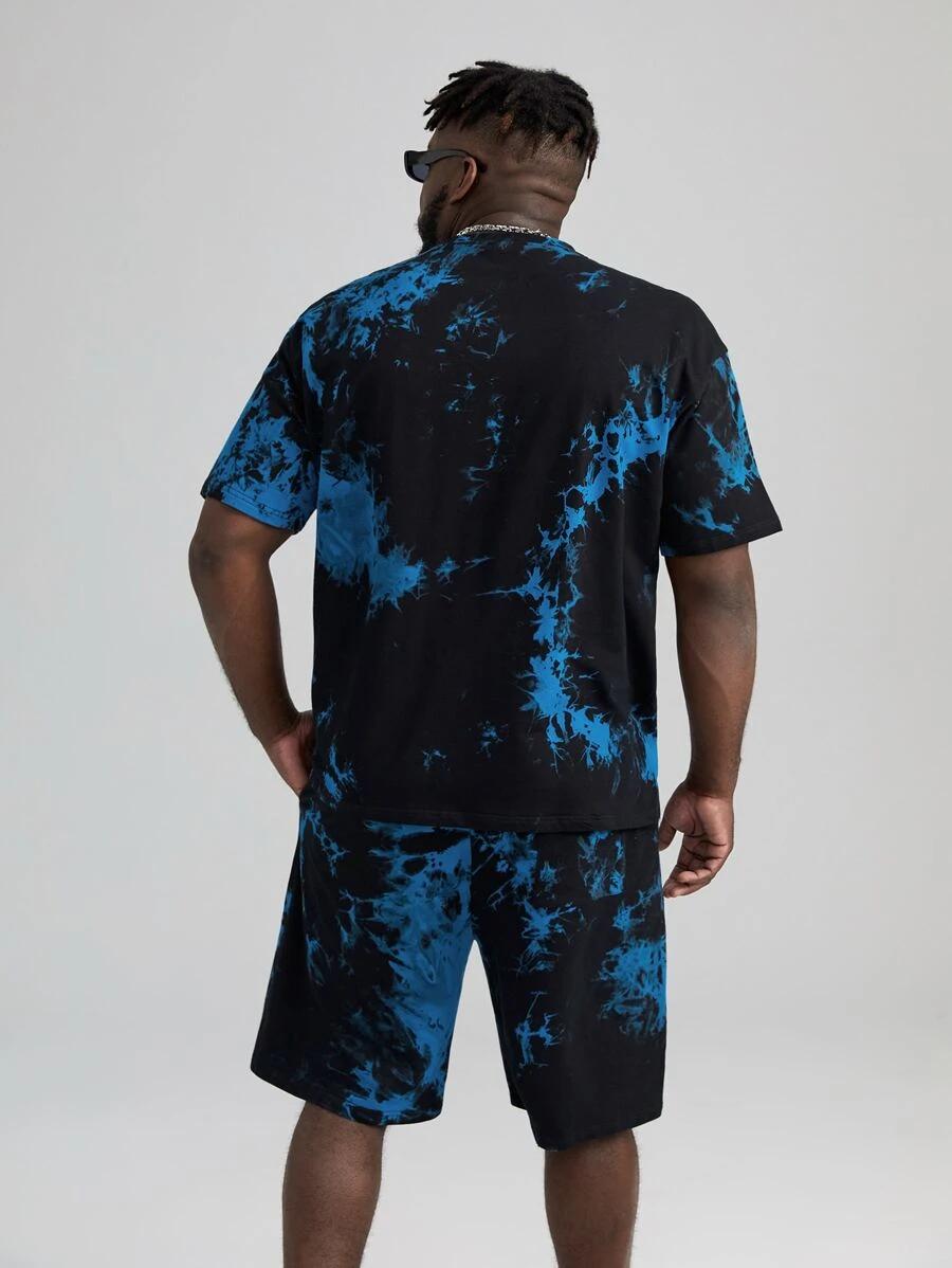 komplet tie-dye t-shirt krótkie spodenki