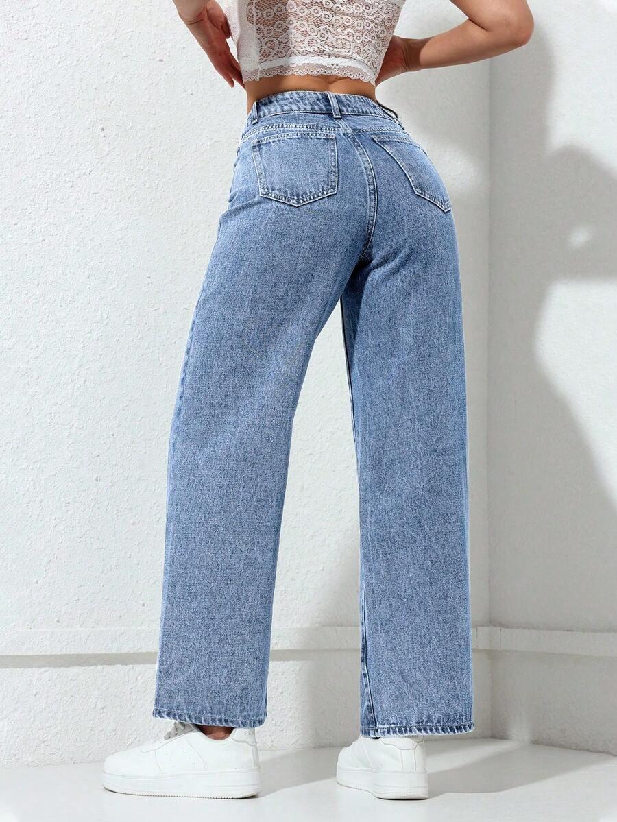 PROSTE SPODNIE JEANS