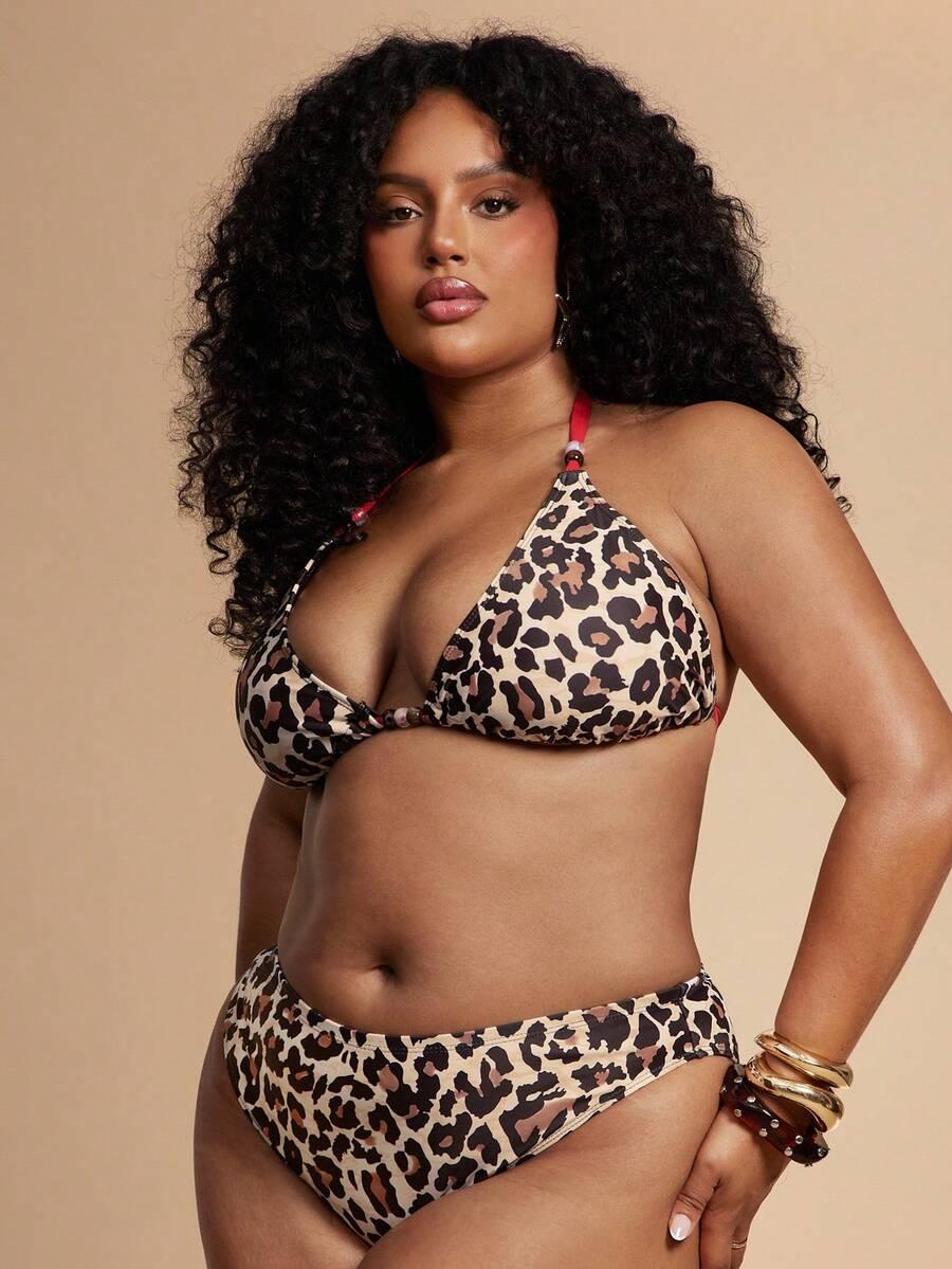 góra od bikini animal print