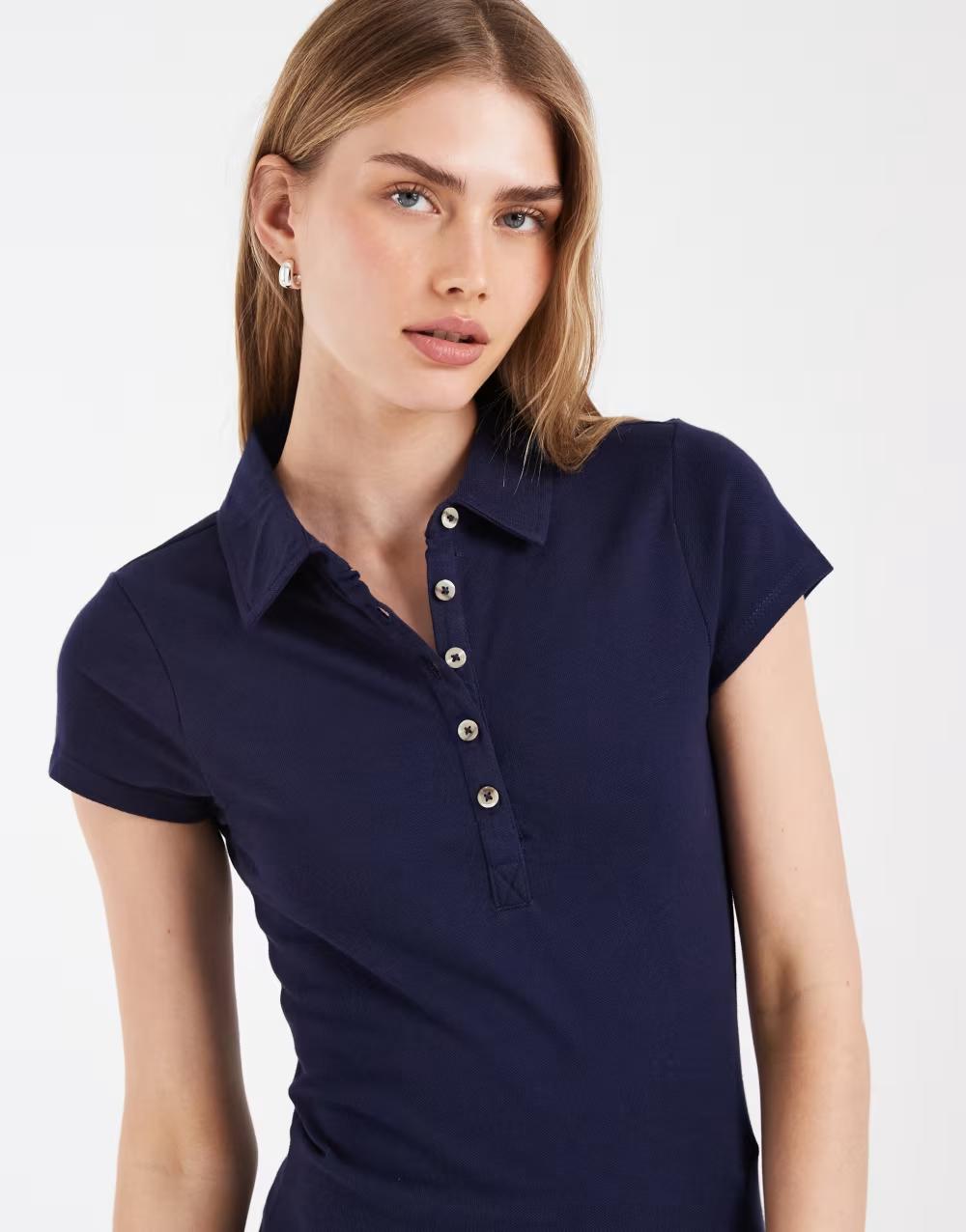 granatowa koszulka polo