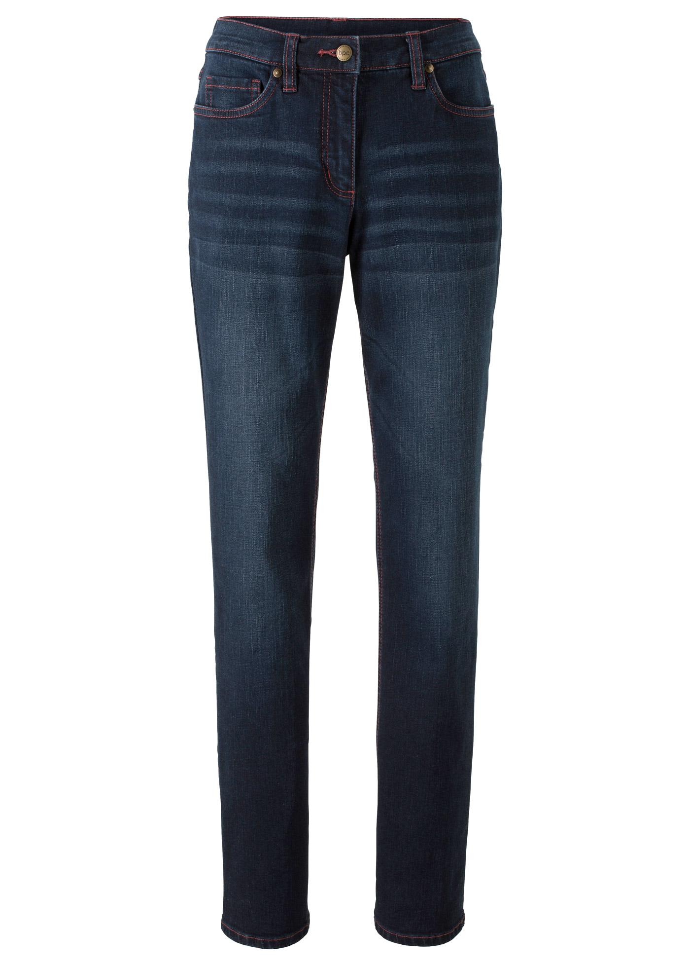 GRANATOWE SPODNIE JEANS