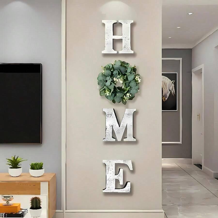 Ozdoba ścienna napis home