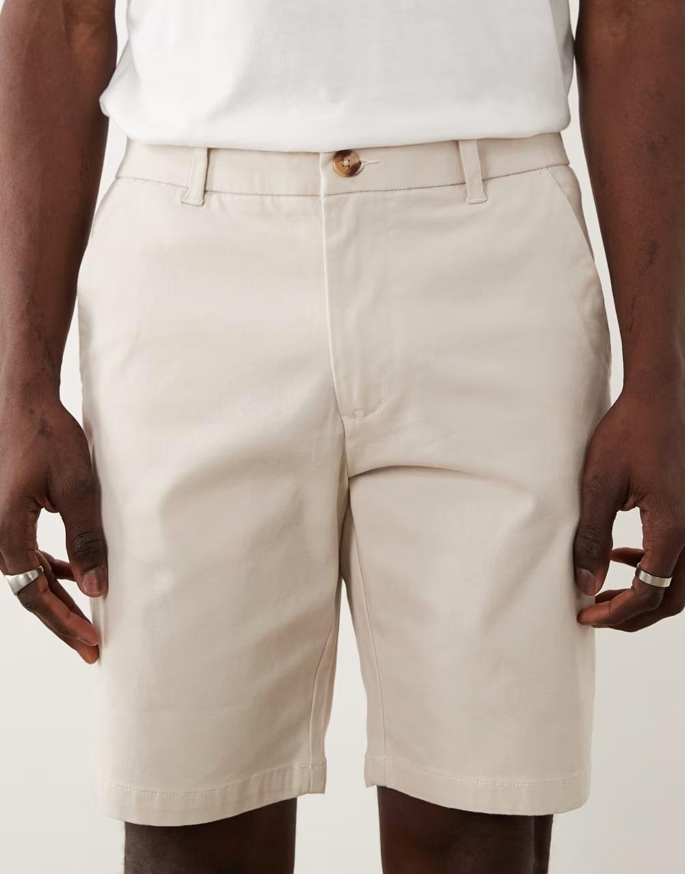 KRÓTKIE SPODENKI CHINO ZAMEK KIESZENIE 2-PACK