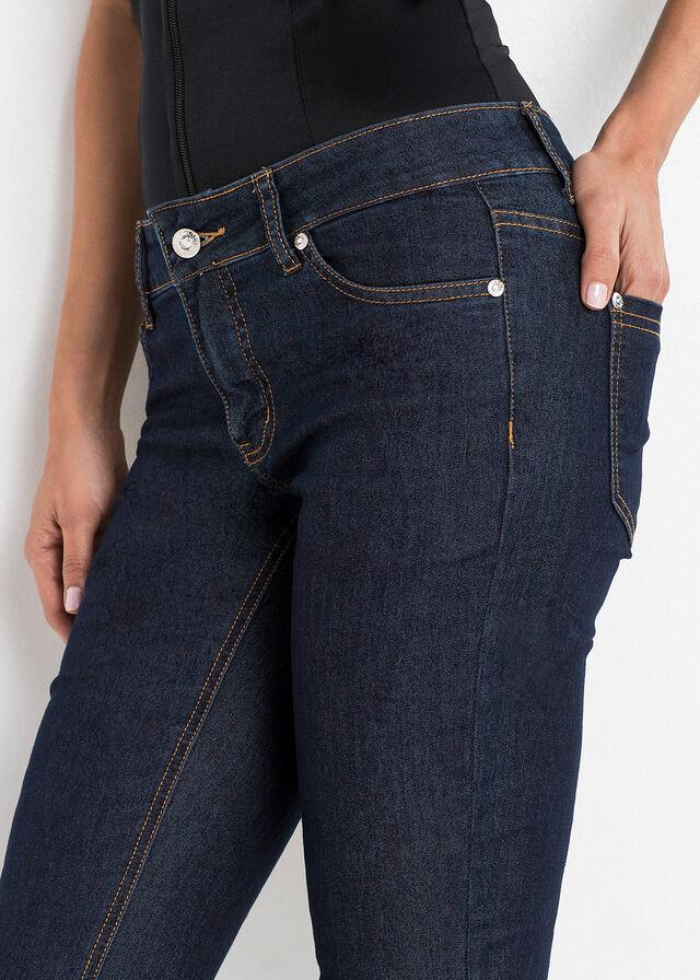 GRANATOWE SPODNIE JEANS 