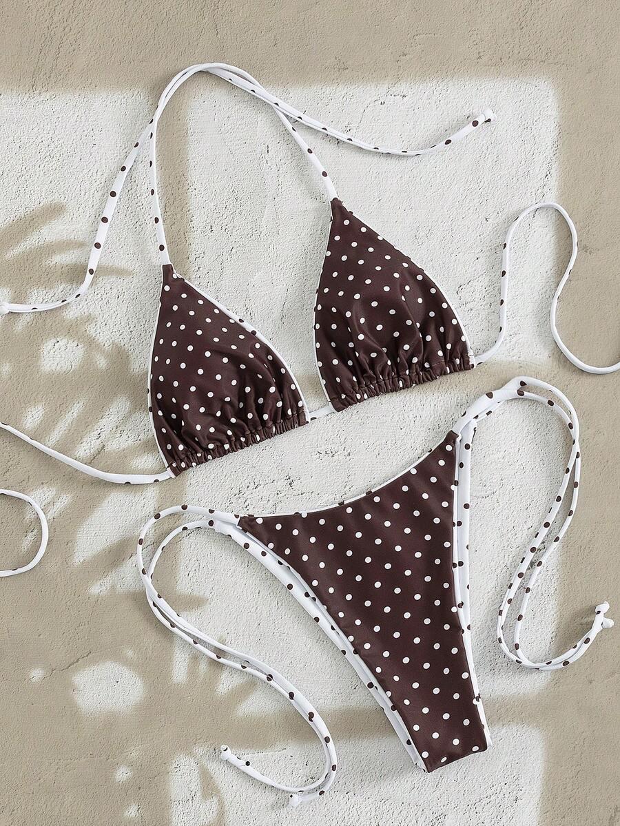 KOMPLET BIKINI WZÓR GROSZKI