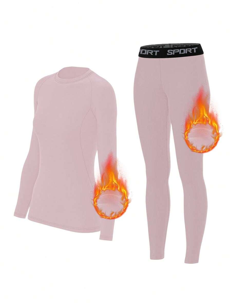 różowy komplet bluzka legginsy