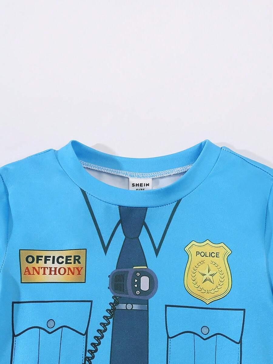 t-shirt okrągły dekolt print
