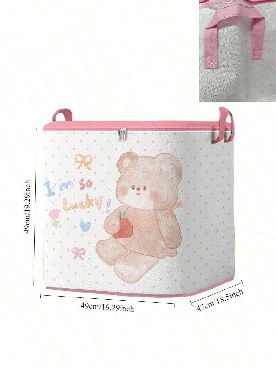 różowy pojemnik na zabawki