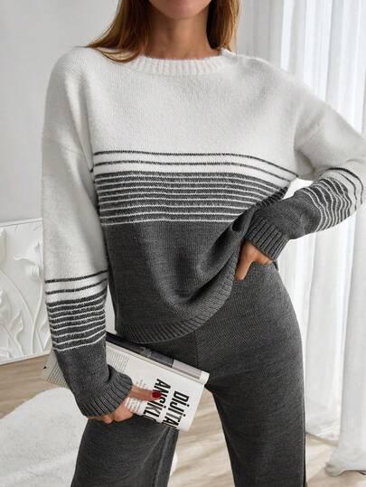 KOMPLET Sweter SPODNIE 