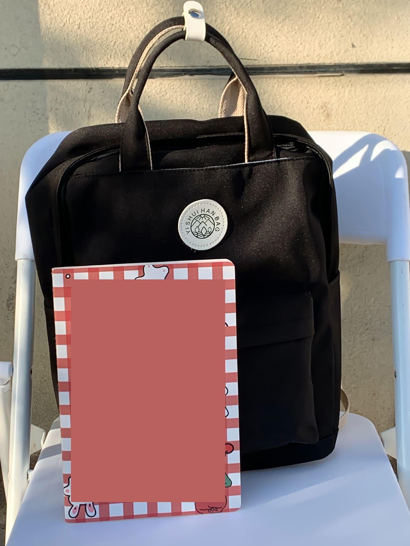 czarny plecak zip