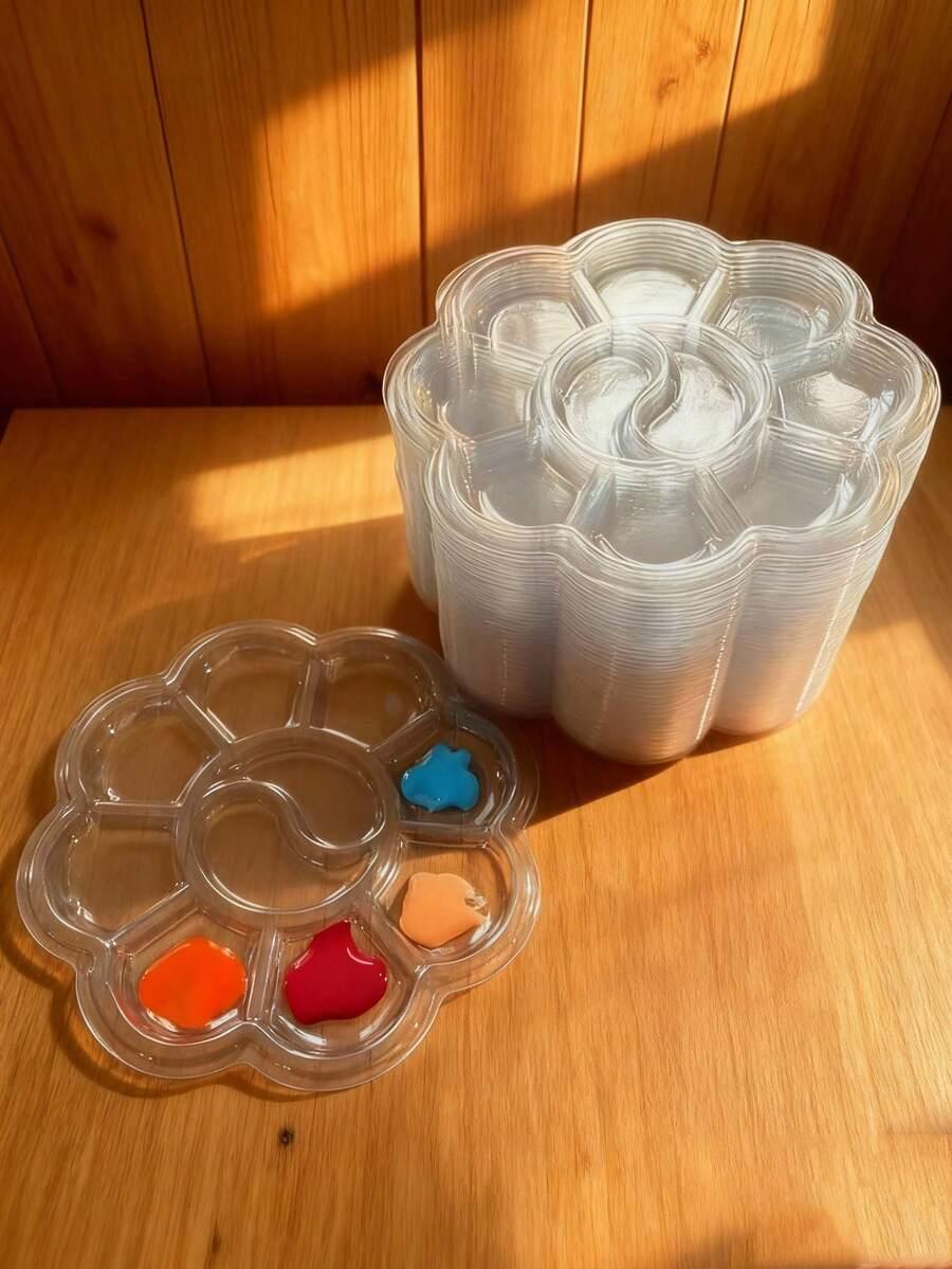 plastikowa paleta do mieszania farb 10-pack