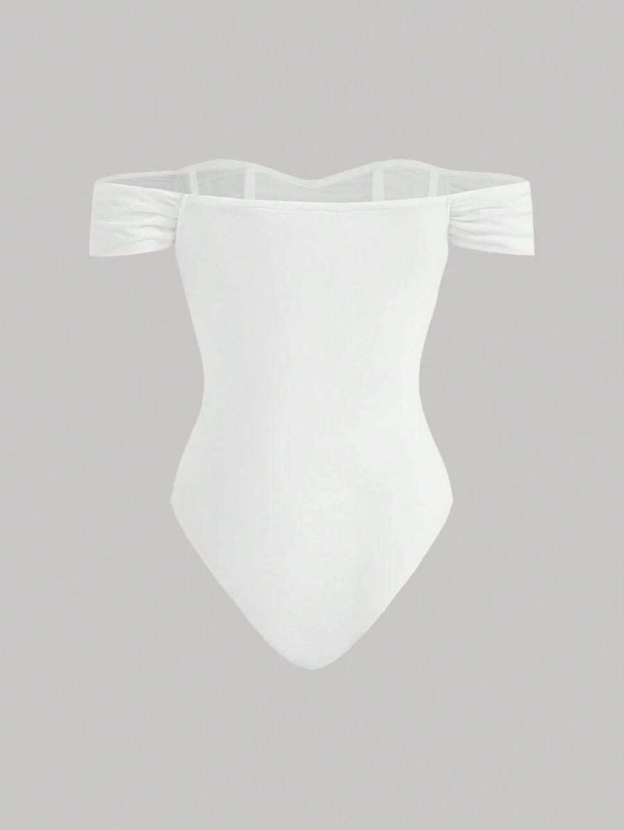 białe gorsetowe body