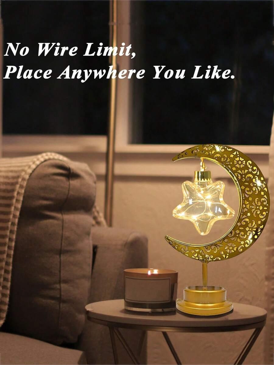 lampa dekoracyjna w kształcie księżyca