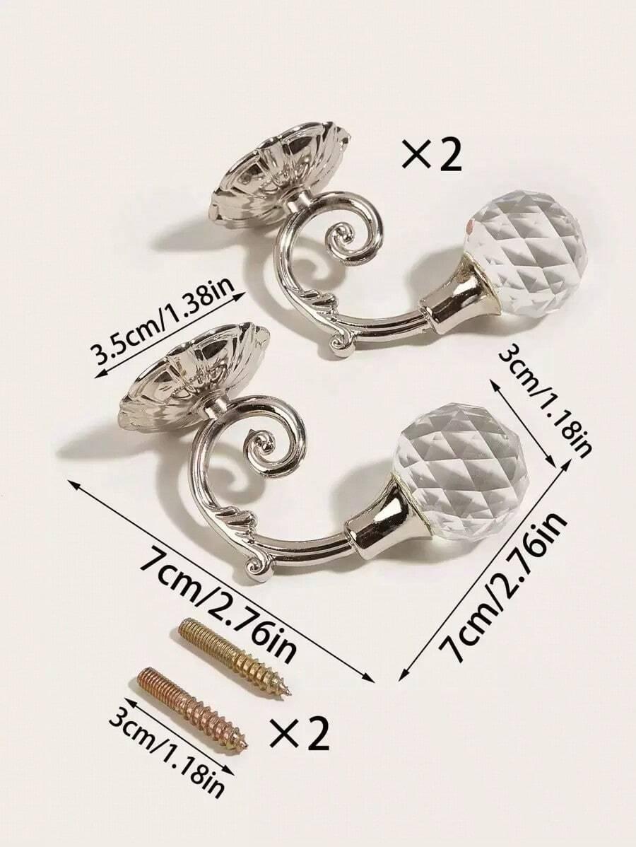uchwyt do zasłon 2-pack