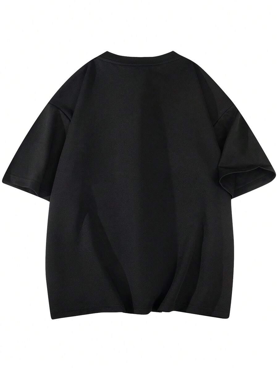 CZARNY T-SHIRT KRÓTKI RĘKAW
