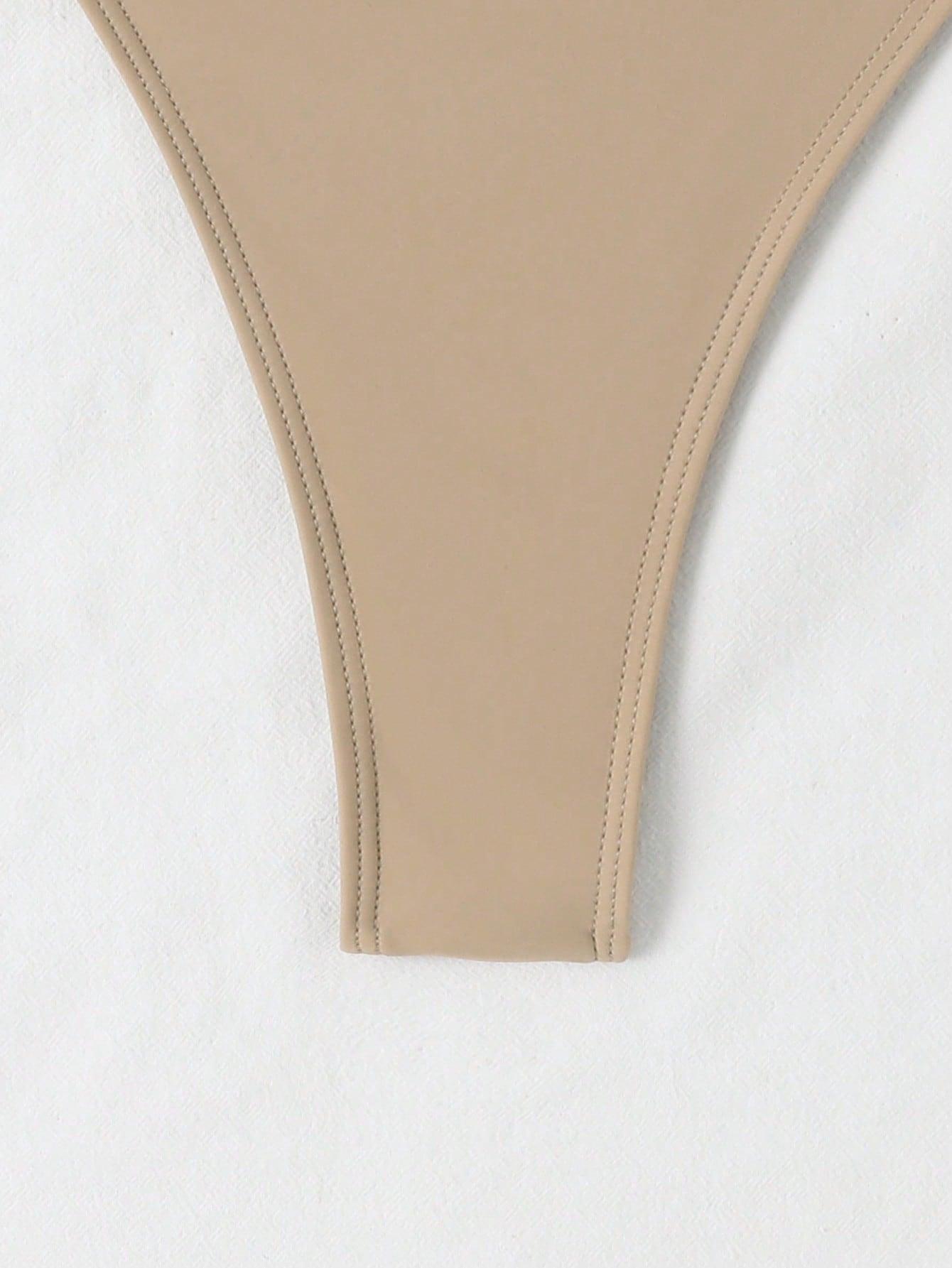 beżowy dół od bikini