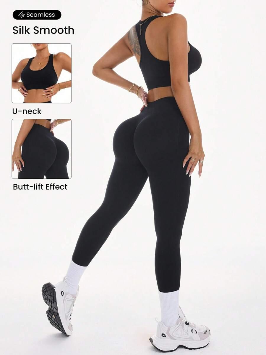 czarny sportowy top 