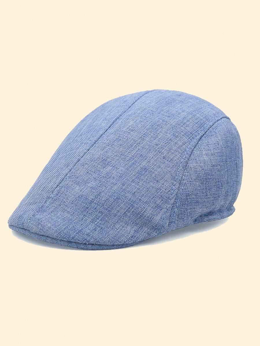 niebieska czapka beret