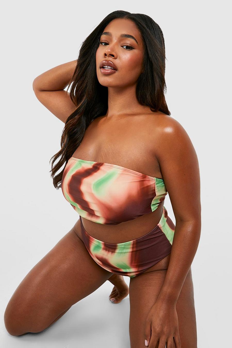 góra od bikini wzór TIE DYE