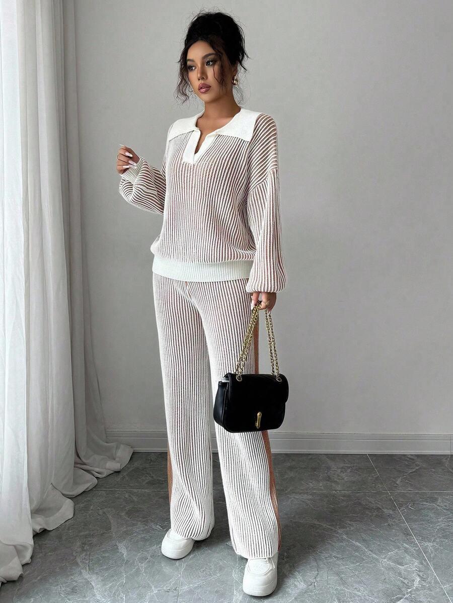 sweter spodnie komplet 