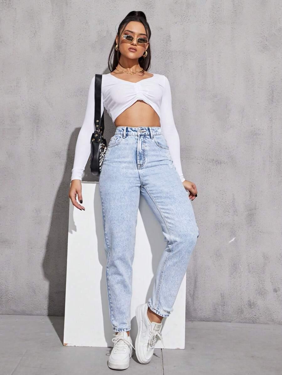 NIEBIESKIE SPODNIE JEANS
