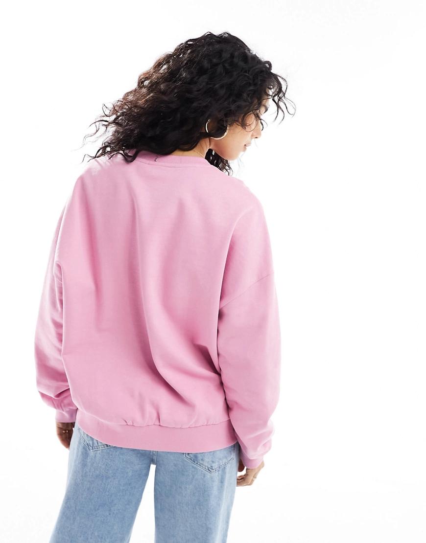 różowa bluza oversize basic