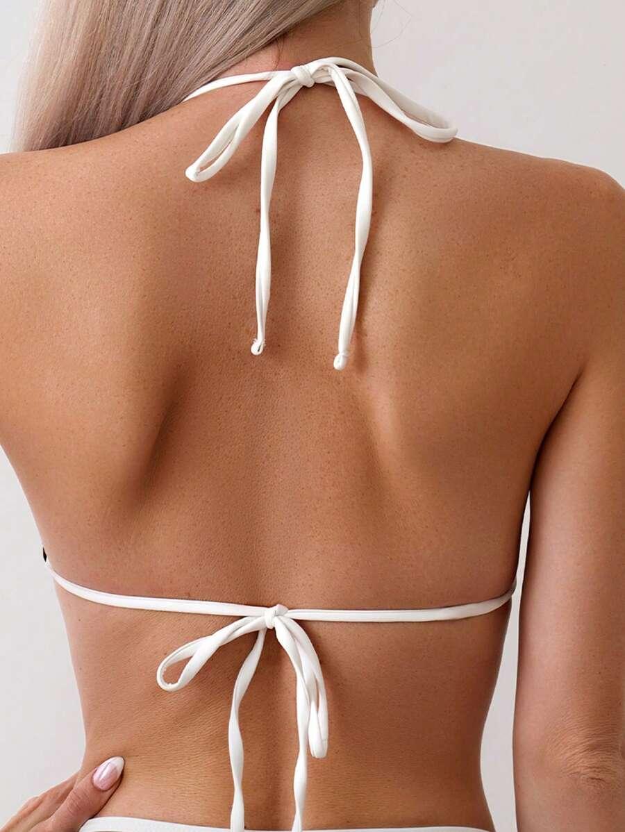 czarna góra od bikini kontrast