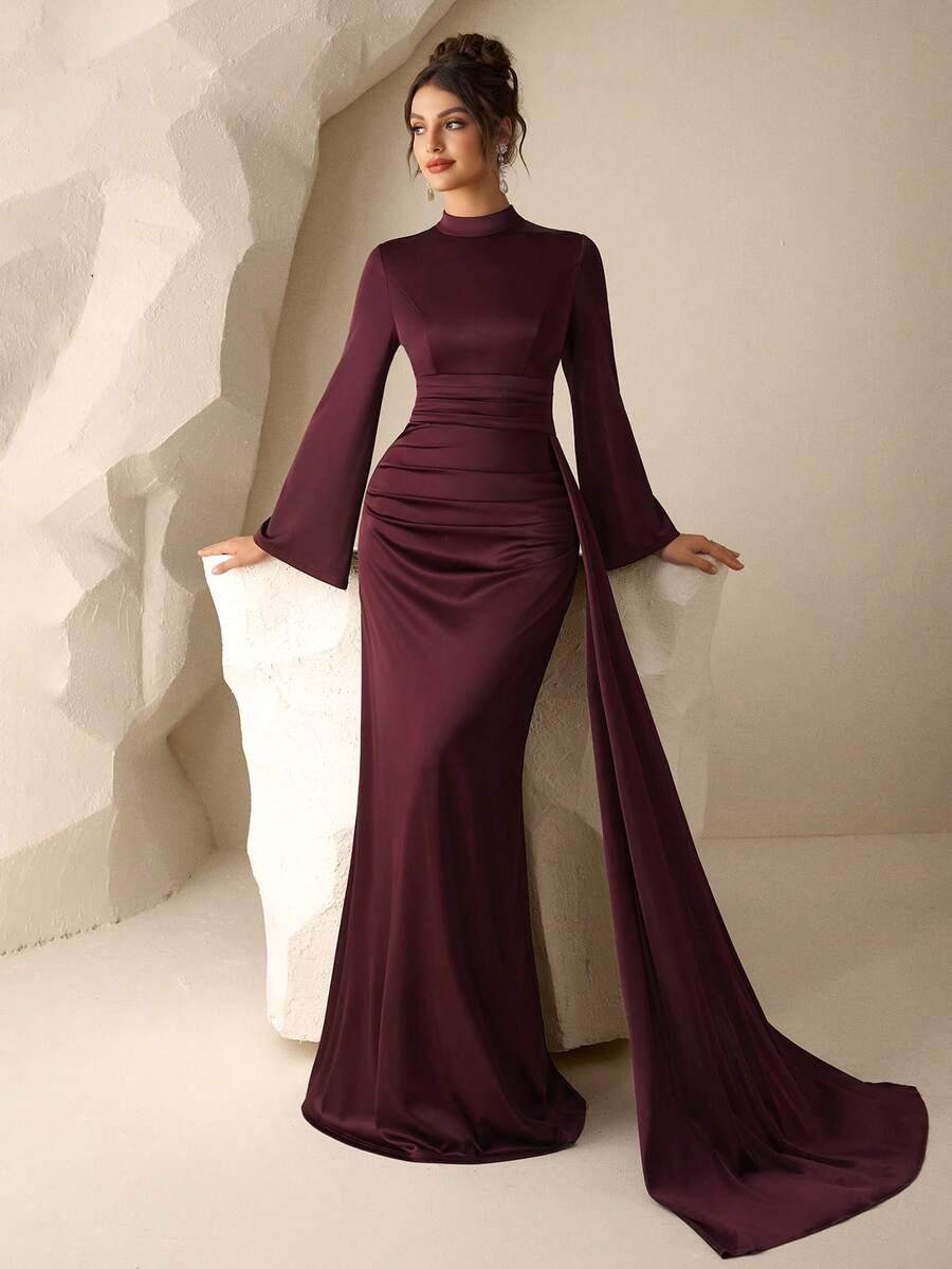 czerwona sukienka maxi