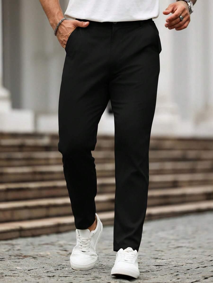 CZARNE ELEGANCKIE SPODNIE 