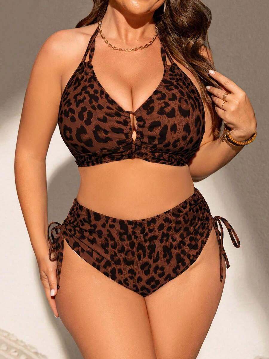 DWUCZĘŚCIOWY STRÓJ KĄPIELOWY animal print