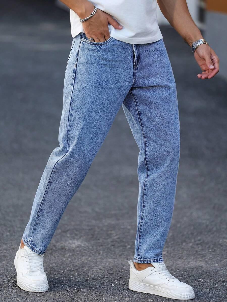 NIEBIESKIE SPODNIE JEANS