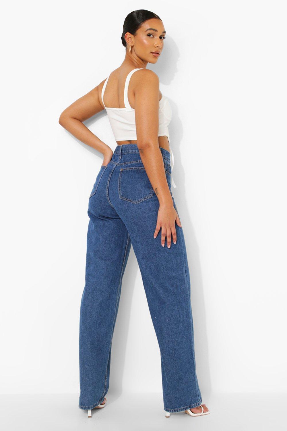 PROSTE SPODNIE JEANS WYSOKI STAN 