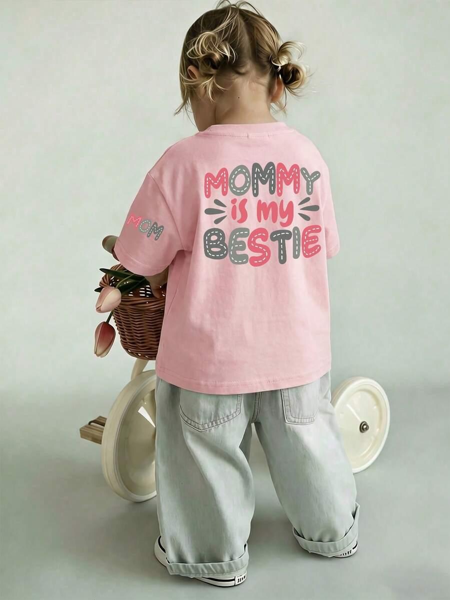 t-shirt print okrągły dekolt