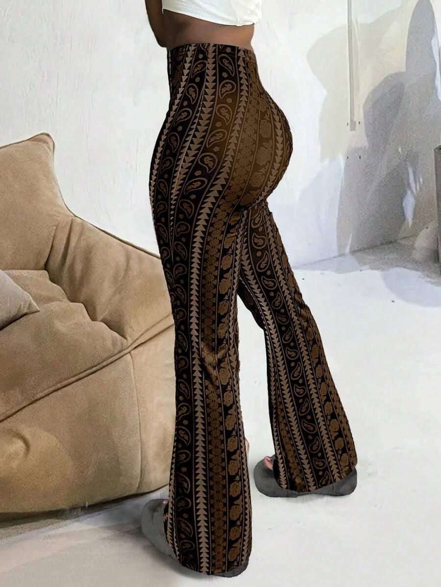 spodnie print casual 