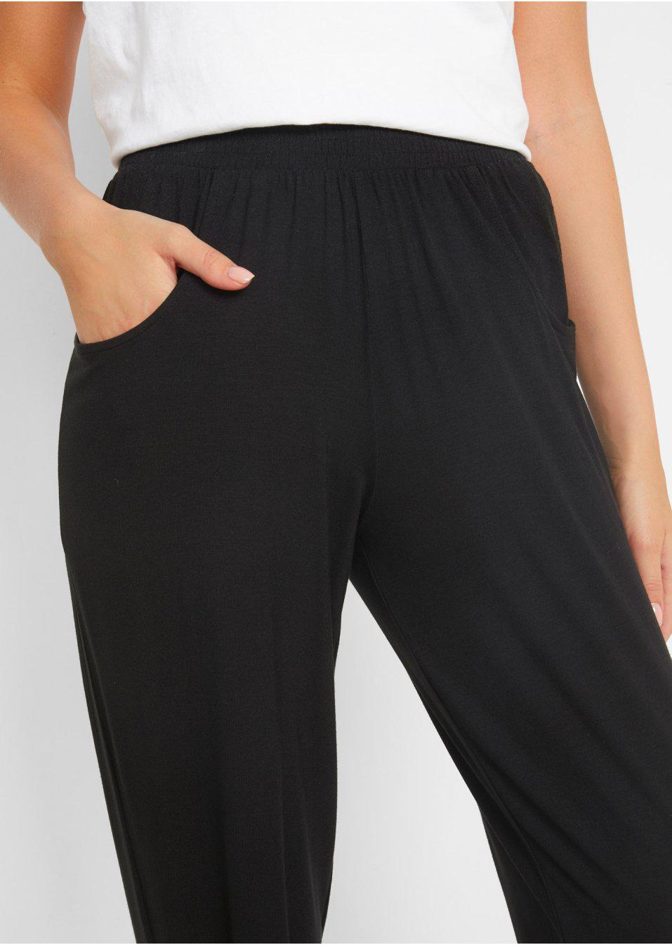 CZARNE SPODNIE Z GUMKĄ W PASIE JOGGER CASUAL