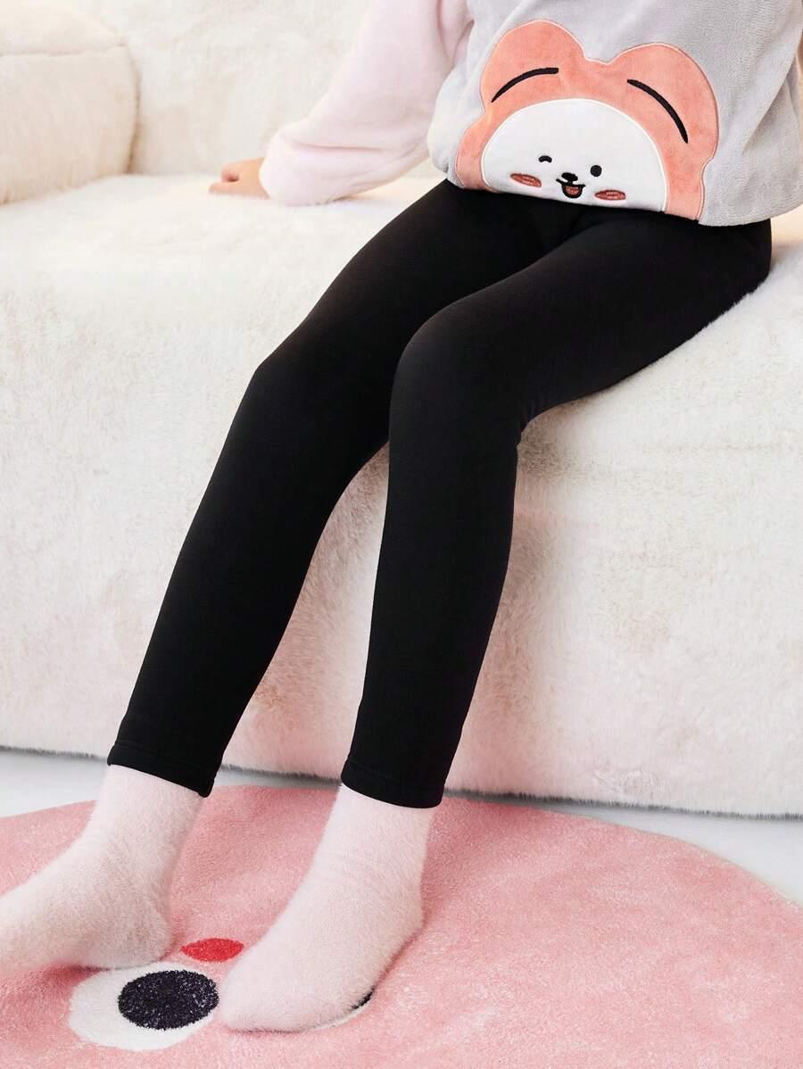 CZARNE OCIEPLANE LEGGINSY