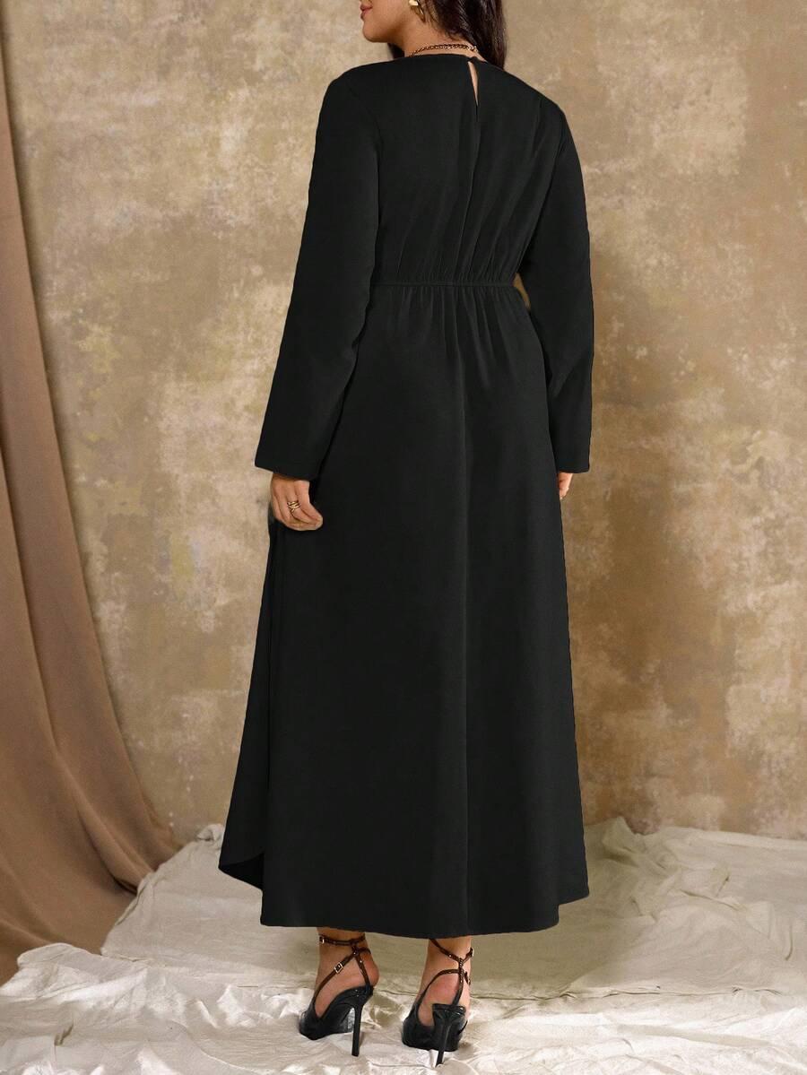 CZARNA MAXI SUKIENKA