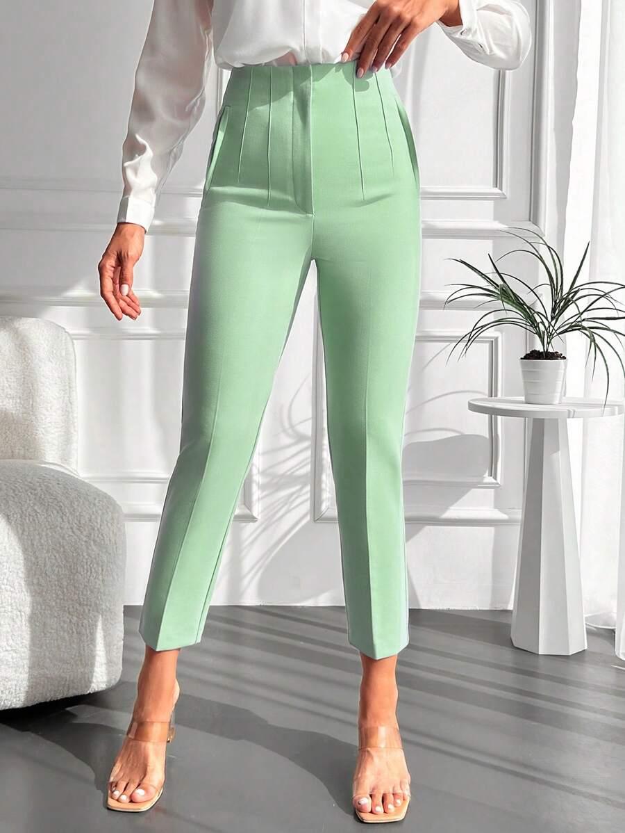 zielone spodnie casual