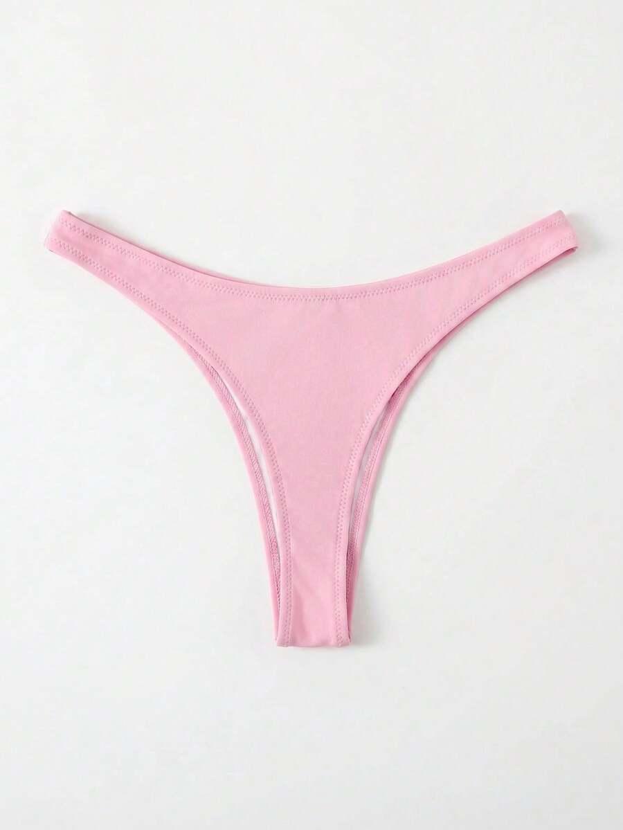 różowy dół od bikini