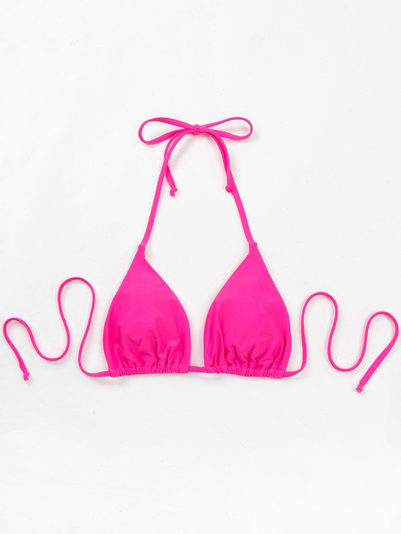 RÓŻOWA GÓRA OD BIKINI WIĄZANIE