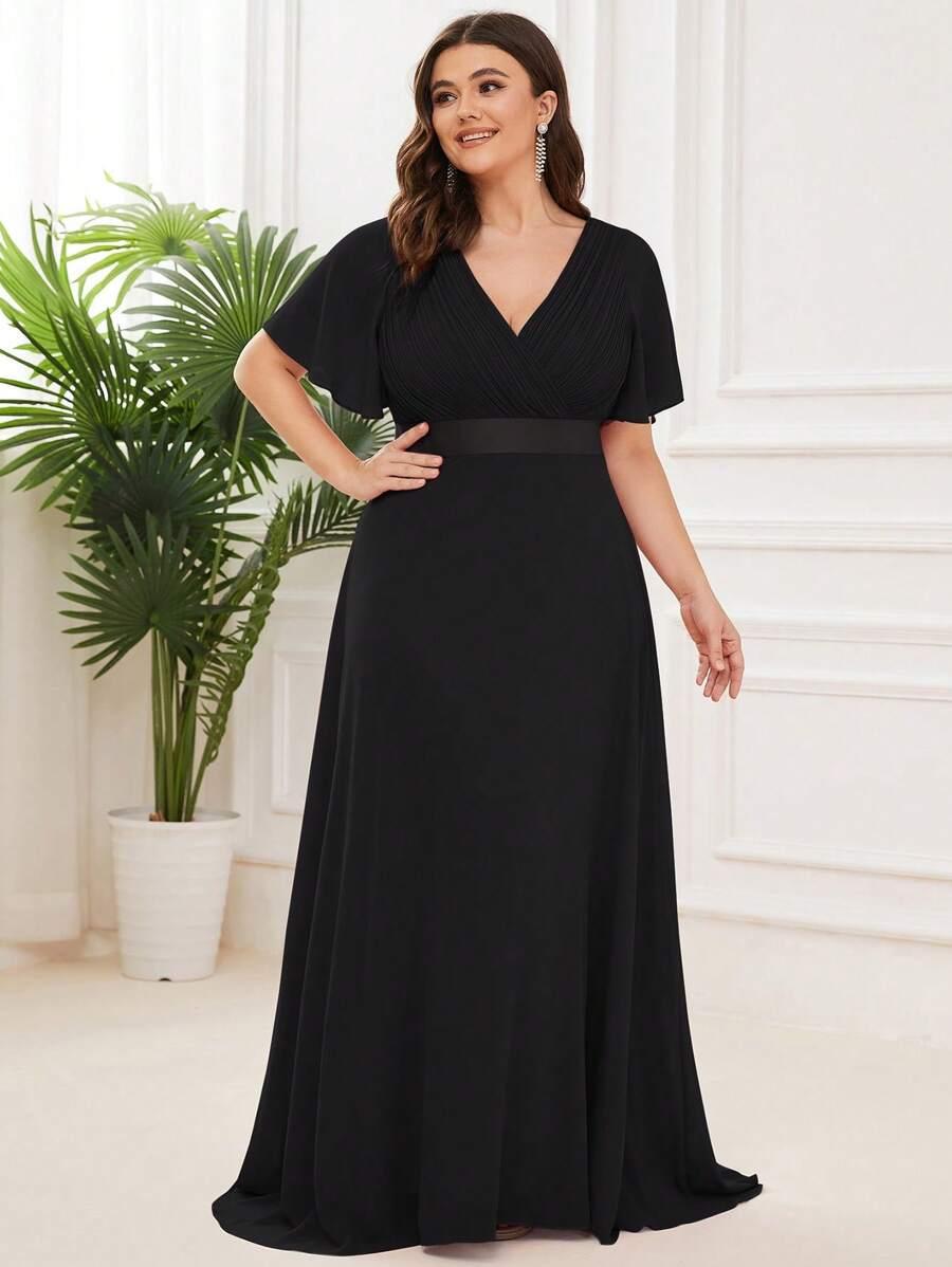 czarna MAXI SUKIENKA