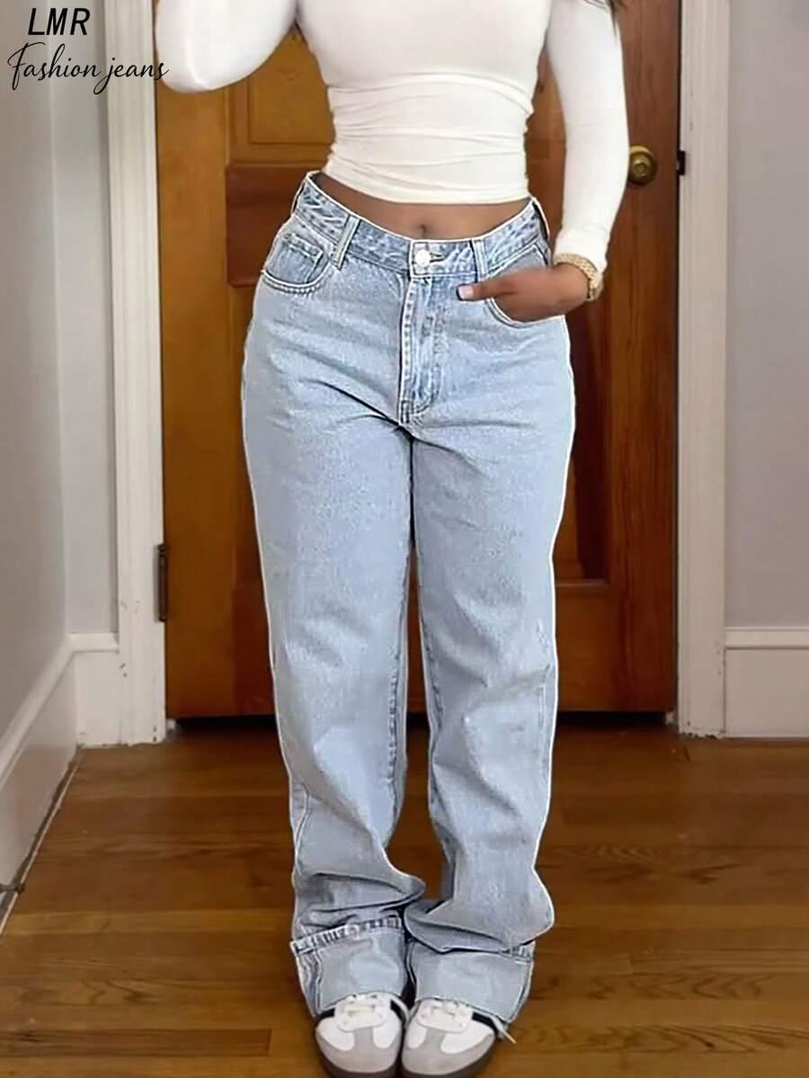 SPODNIE JEANS PROSTA NOGAWKA